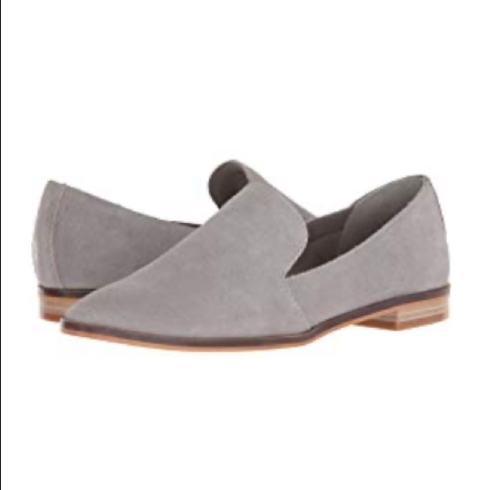 Dolce Vita Camie Gray Suede Loafers Size 7.5
